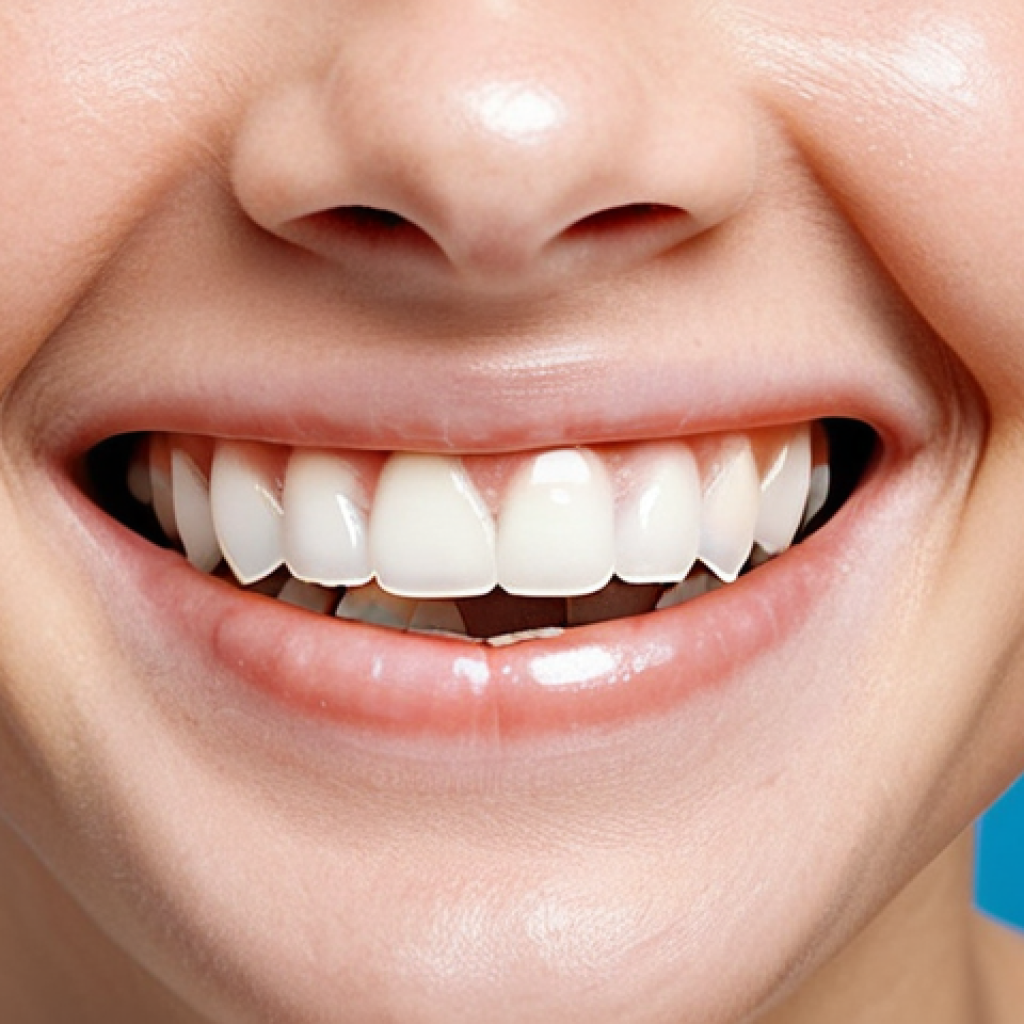 **

A person smiling, showcasing perfectly aligned teeth after orthodontic treatment. Focus on the smile and the positive impact on self-confidence. Include elements like a bright background to enhance the feeling of happiness and success after braces.

**